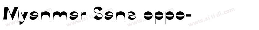 Myanmar Sans oppo字体转换
